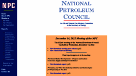 What Npc.org website looked like in 2023 (1 year ago)