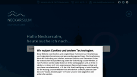 What Neckarsulm.de website looked like in 2023 (1 year ago)