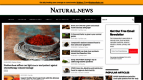 What Natural.news website looked like in 2023 (2 years ago)