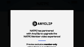 What Natpe.org website looked like in 2023 (3 years ago)
