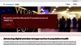 What Novartisfoundation.org website looked like in 2023 (1 year ago)