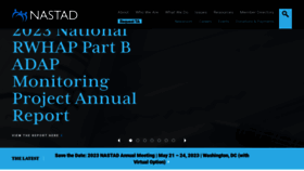 What Nastad.org website looked like in 2023 (1 year ago)