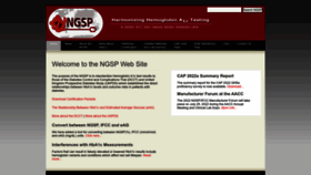 What Ngsp.org website looked like in 2023 (1 year ago)