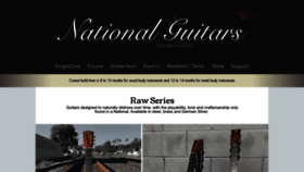 What Nationalguitars.com website looked like in 2023 (1 year ago)