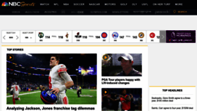 What Nbcsports.com website looked like in 2023 (1 year ago)
