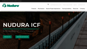 What Nudura.com website looked like in 2023 (1 year ago)