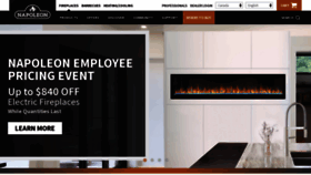 What Napoleonfireplaces.com website looked like in 2023 (2 years ago)