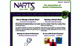What Narts.org website looked like in 2023 (1 year ago)