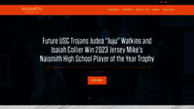 What Naismithtrophy.com website looked like in 2023 (1 year ago)