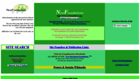 What Newfoundations.com website looked like in 2023 (1 year ago)