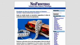 What Neofronteras.com website looked like in 2023 (1 year ago)