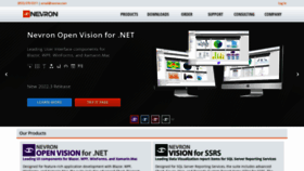 What Nevron.com website looked like in 2023 (1 year ago)