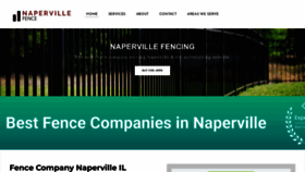 What Napervillefencing.com website looked like in 2023 (1 year ago)