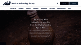 What Nauticalarchaeologysociety.org website looked like in 2023 (1 year ago)