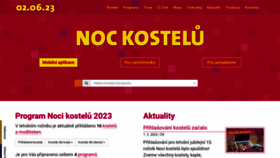 What Nockostelu.cz website looked like in 2023 (1 year ago)