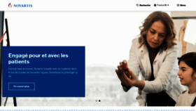 What Novartis.fr website looked like in 2023 (1 year ago)