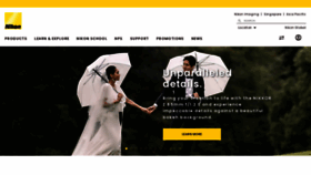 What Nikon.com.sg website looked like in 2023 (1 year ago)