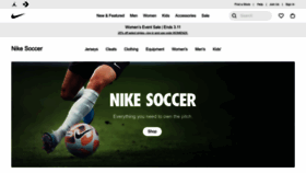 What Nikefootball.com website looked like in 2023 (1 year ago)