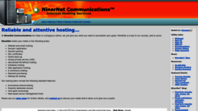 What Niner.net website looked like in 2023 (1 year ago)