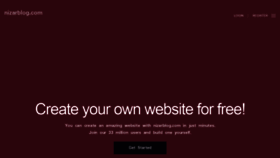 What Nizarblog.com website looked like in 2023 (1 year ago)