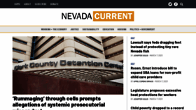 What Nevadacurrent.com website looked like in 2023 (1 year ago)