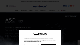 What Nextvapor.cc website looked like in 2023 (1 year ago)