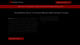 What Netflixparty.pro website looked like in 2023 (1 year ago)