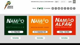 What Nampo.co.za website looked like in 2023 (1 year ago)
