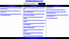 What Newremixsong.com website looked like in 2023 (1 year ago)