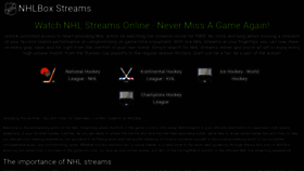 What Nhlstreams.me website looked like in 2023 (1 year ago)