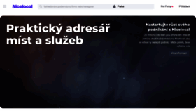 What Nicelocal.cz website looked like in 2023 (1 year ago)