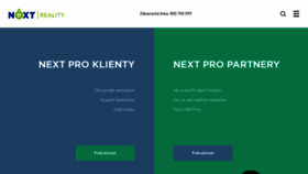 What Nextreality.cz website looked like in 2023 (1 year ago)
