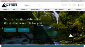 What Nznature.co.nz website looked like in 2023 (1 year ago)
