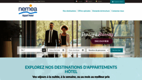 What Nemea-appart-hotel.com website looked like in 2023 (1 year ago)