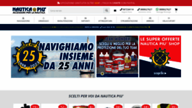 What Nauticapiushop.it website looked like in 2023 (This year)