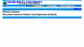 What Ndu-eface.edu.ng website looked like in 2023 (This year)
