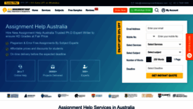 What Newassignmenthelpaus.com website looked like in 2023 (This year)