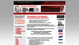 What Nyomtatoszerviz.com website looked like in 2023 (This year)