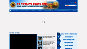 What Ngoaivuquangnam.gov.vn website looked like in 2023 (This year)