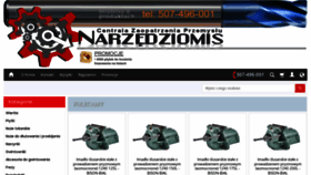 What Narzedziomis.pl website looked like in 2023 (This year)