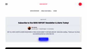 What Nerdreport.com website looked like in 2023 (This year)