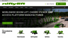 What Niftylift.com website looked like in 2023 (This year)