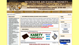 What Numizmato.pl website looked like in 2023 (This year)