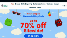 What Nickisdiapers.com website looked like in 2023 (This year)