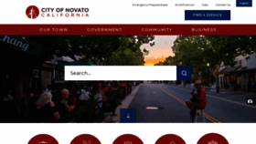 What Novato.org website looked like in 2023 (This year)