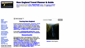 What Newenglandtravelplanner.com website looked like in 2023 (This year)
