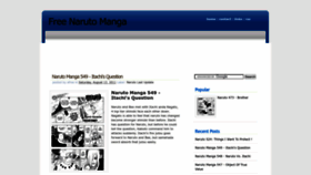 What Narutomangafree.blogspot.com website looked like in 2023 (This year)