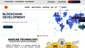What Nadcab.com website looked like in 2023 (2 years ago)
