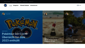 What Nintendo-connect.de website looked like in 2023 (This year)