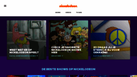 What Nickelodeon.nl website looked like in 2023 (This year)